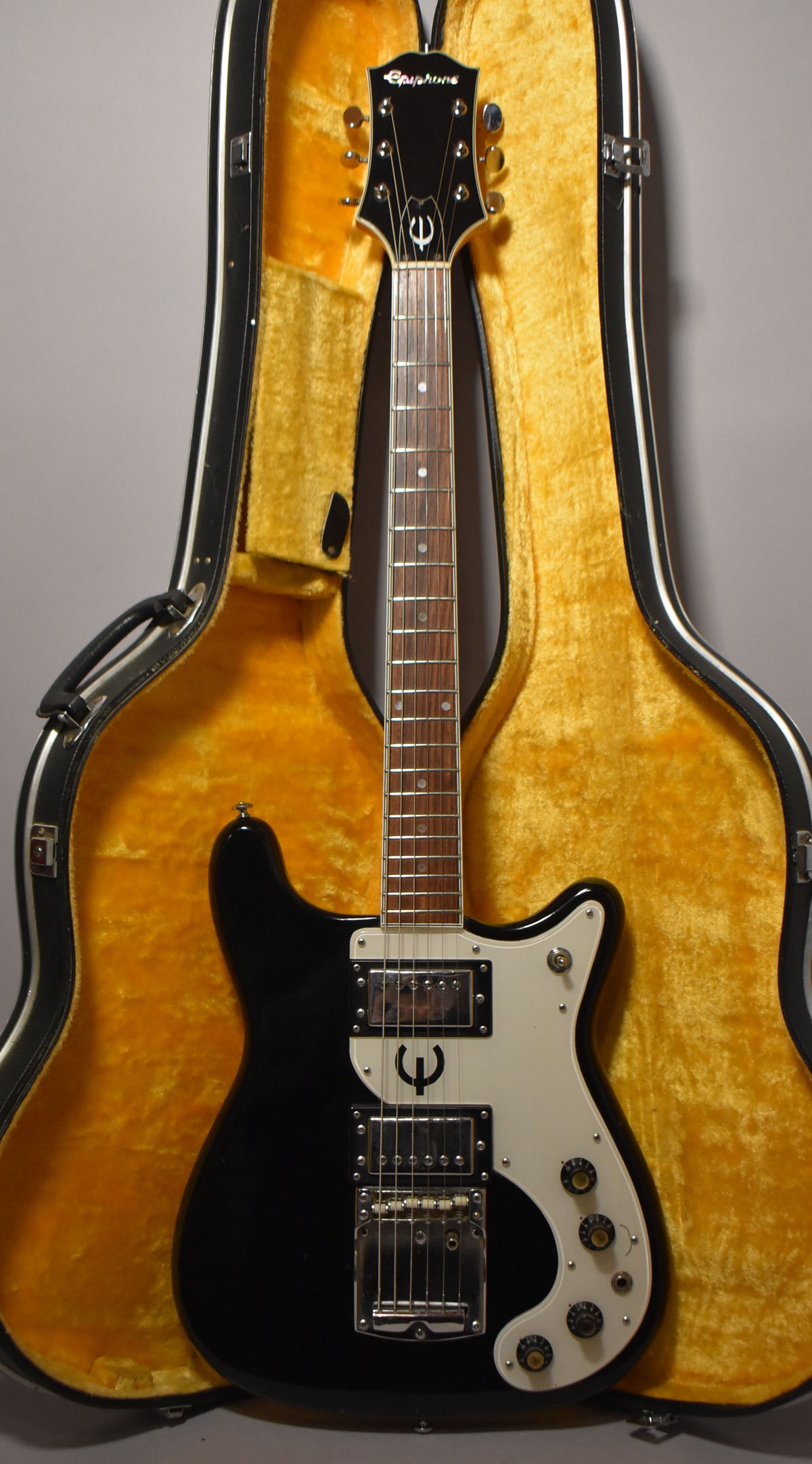 1970s Epiphone ET-275 Crestwood Black Finish MIJ w/OHSC – Imperial