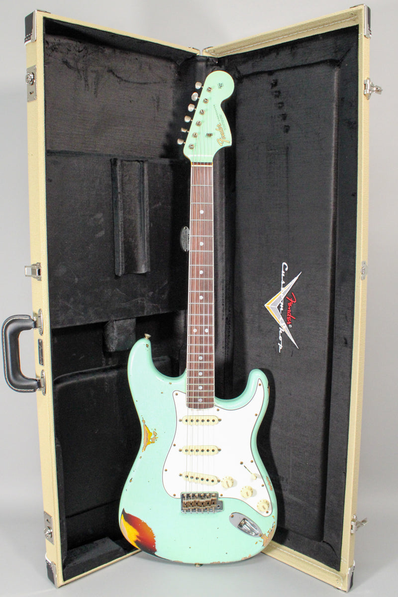 2023 Fender LTD '67 Stratocaster Heavy Relic Aged Surf Green/3 Tone  Sunburst w/OHSC