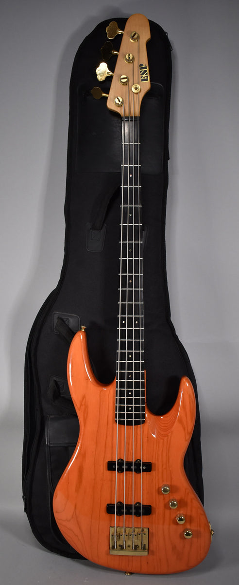 1995 ESP Amaze Bass Translucent Orange MIJ w/Gig Bag