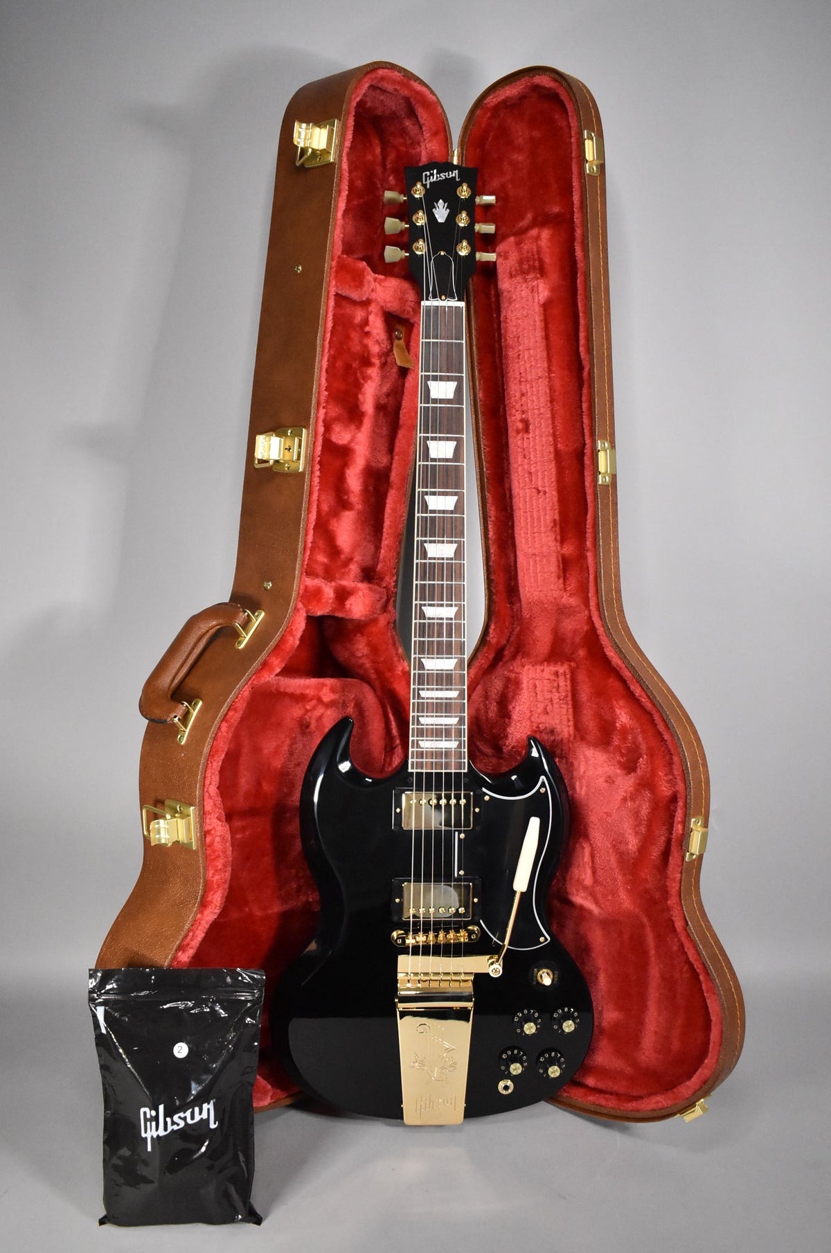 2025 Gibson SG Standard '61 Maestro Vibrola | Black Finish W/OHSC