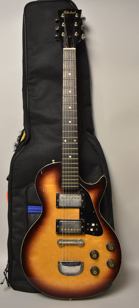 1960's Global (Teisco) LP Style Solidbody Electric Guitar MIJ Sunburst –  Imperial Vintage Guitars