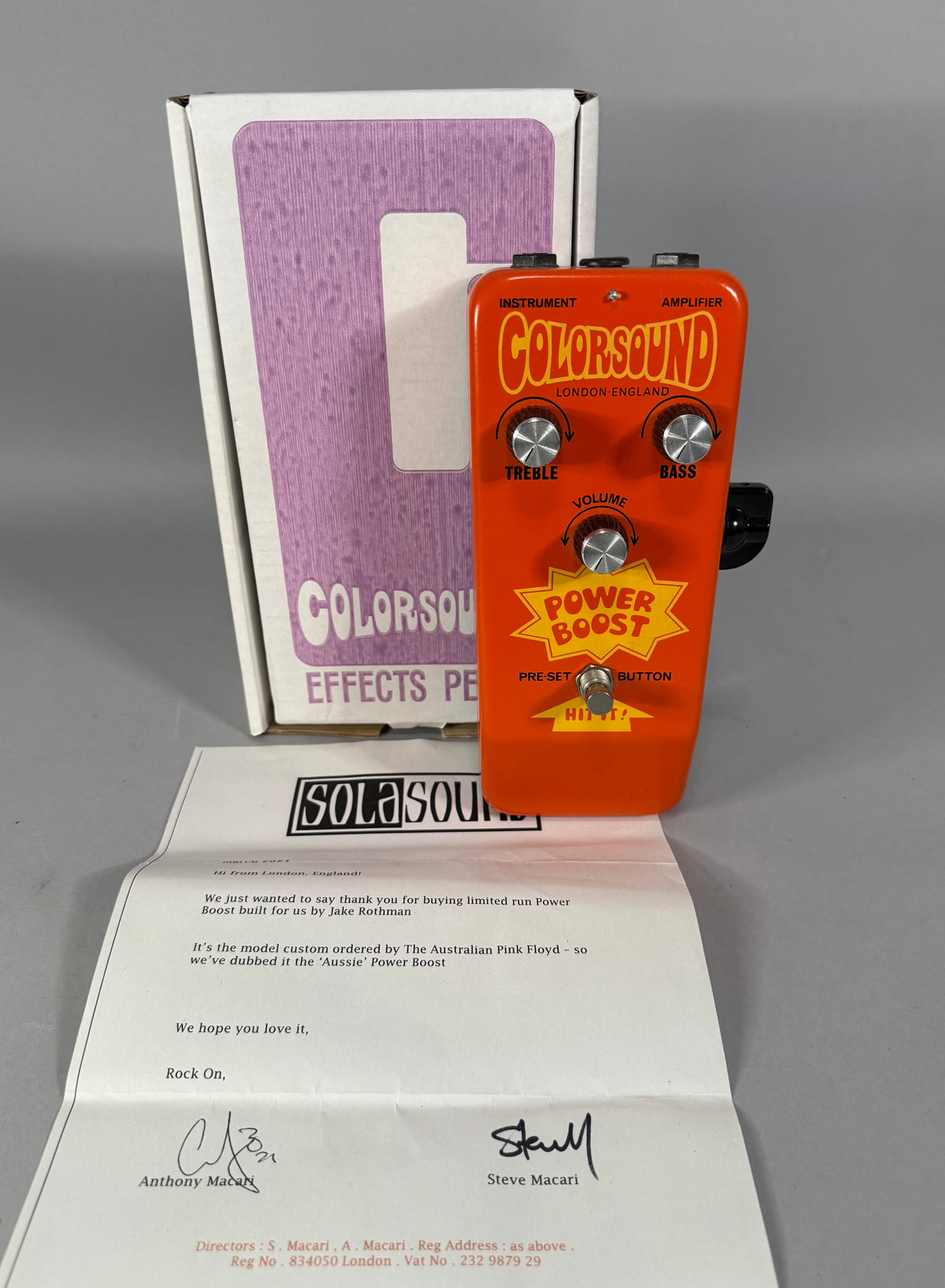 Infinite Computer Colorsound Colorsound PowerBoost Pedal – Imperial Vintage Guitars