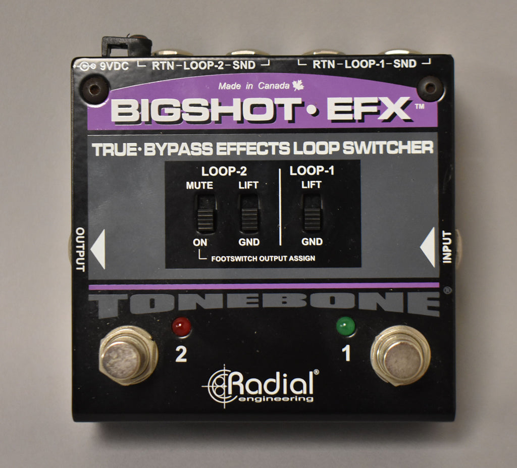 Radial Bigshot EFX True-Bypass Effects Loop Switcher V2 Black/Purple