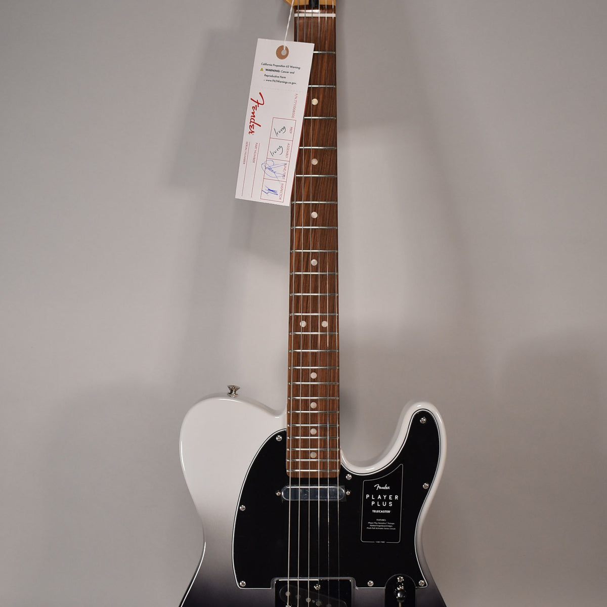 2021 Fender Player Plus Telecaster Silver Smoke Finish Electric 