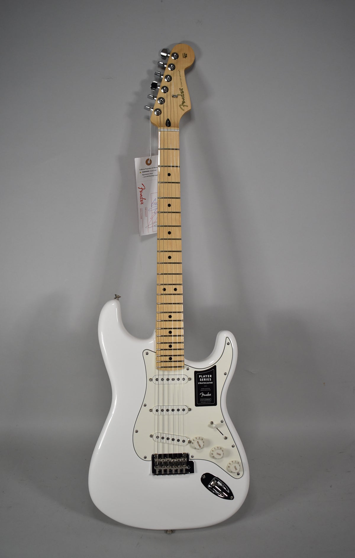 White Fender Electric Guitar