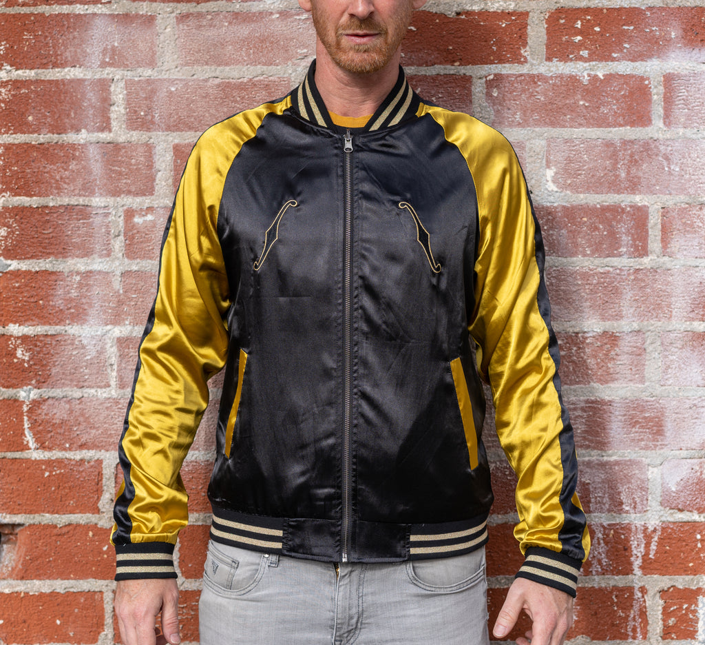 Imperial Vintage Guitars Souvenir Jacket Members Only Reversible Gold/