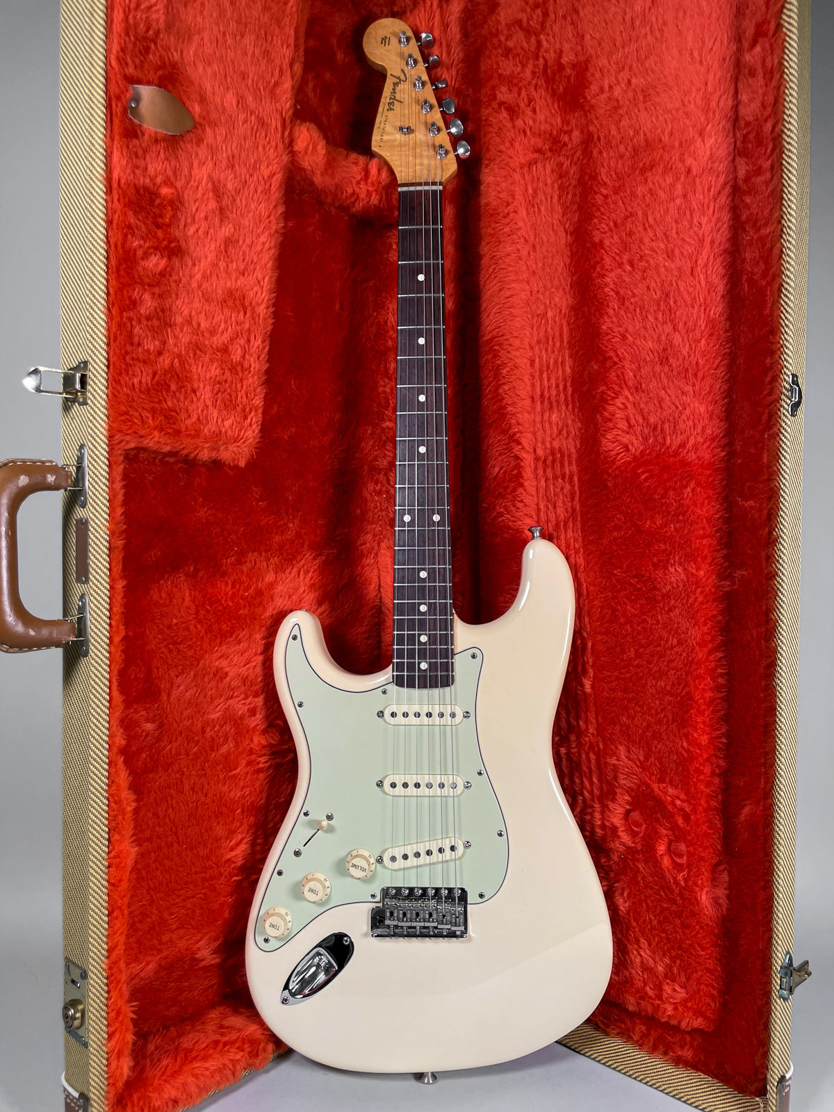 1993 Fender Custom Shop '62 Stratocaster Olympic White Left Handed w/OHSC